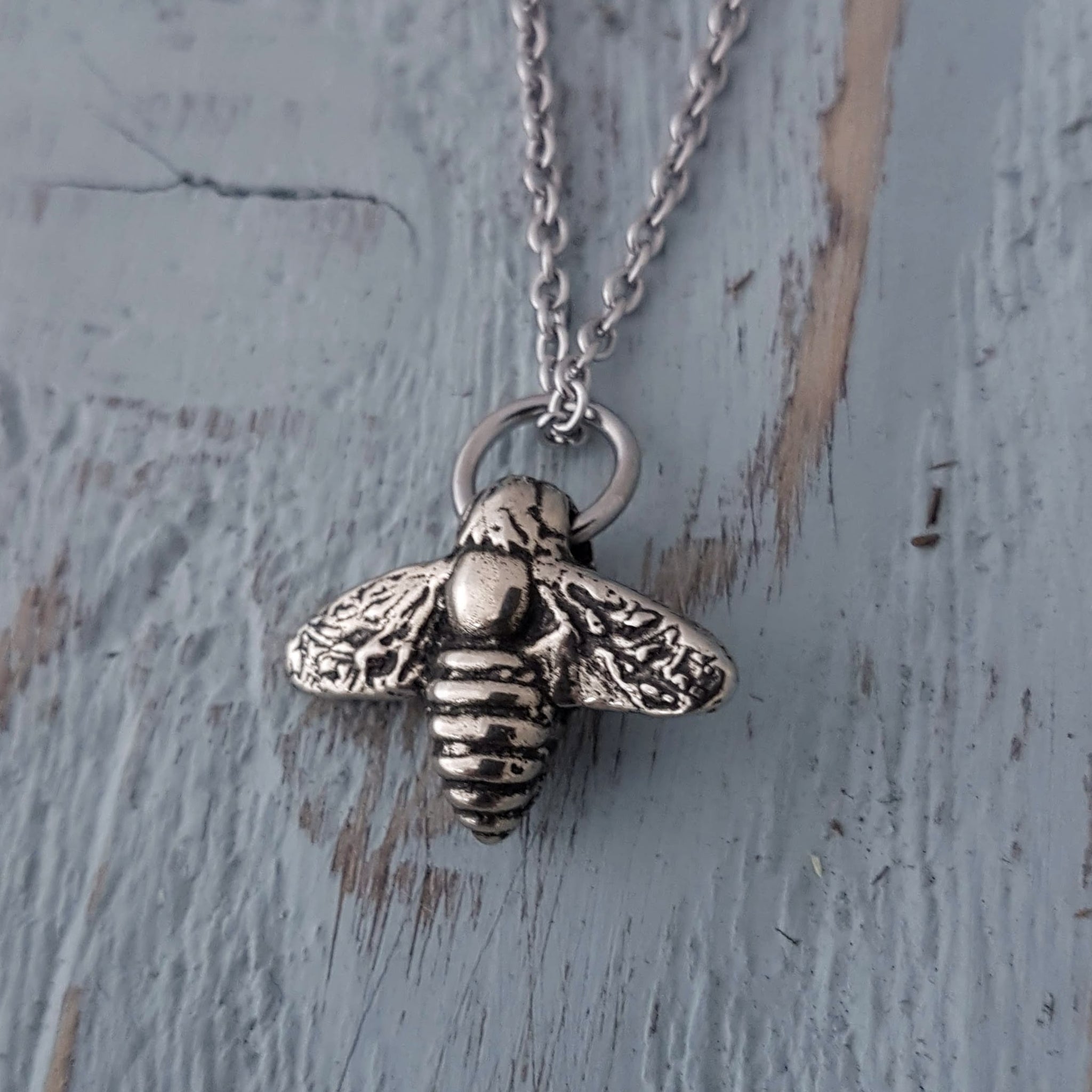 Flying Honey Bumble Bee Charm Necklace - Gwen Delicious Jewelry Designs