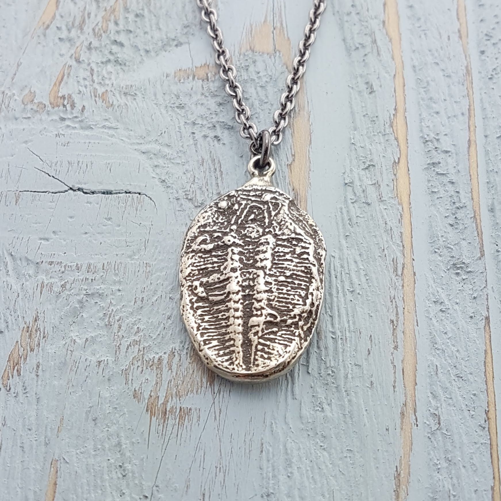 Trilobite Fossil Necklace - Gwen Delicious Jewelry Designs