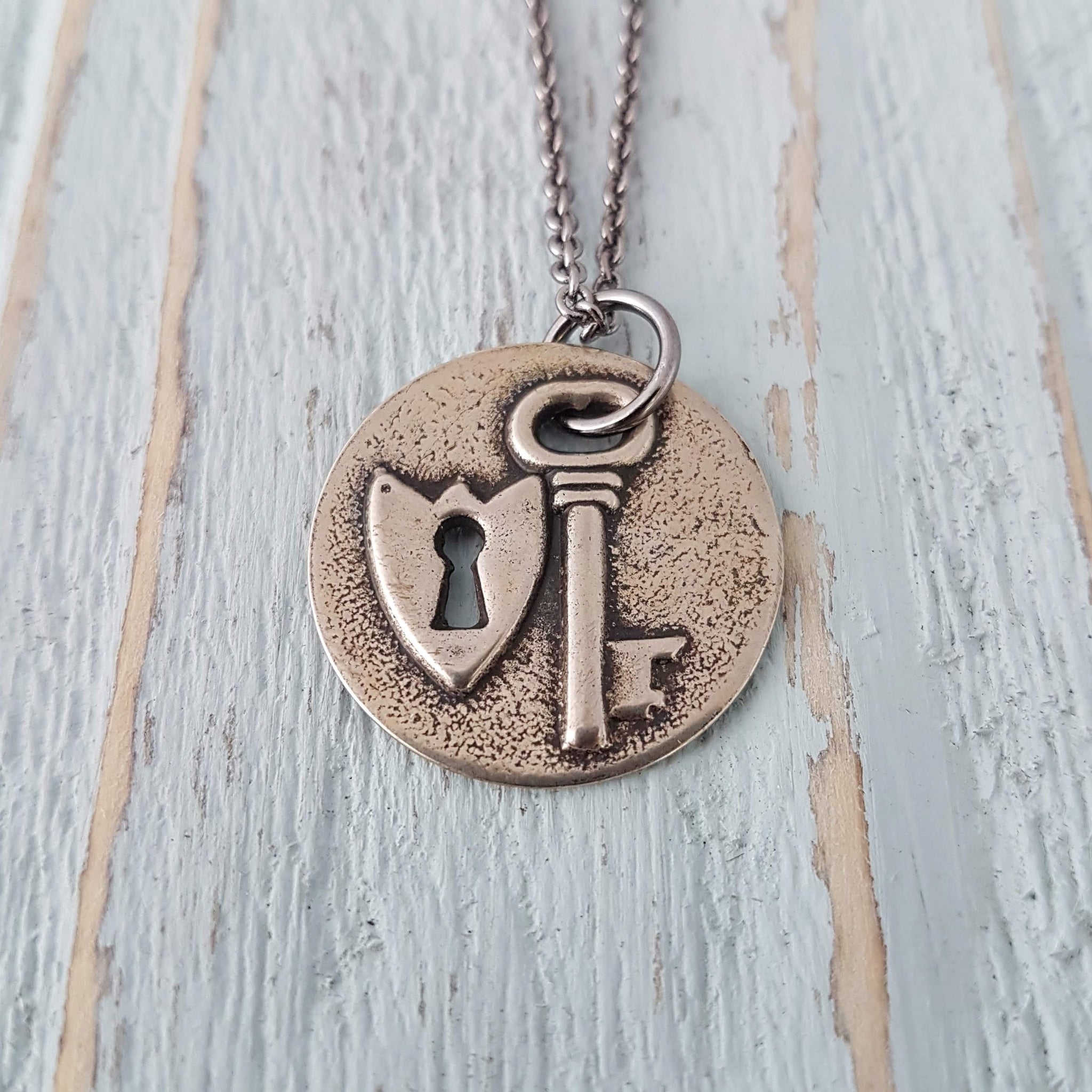 Lock and Key Necklace - Gwen Delicious Jewelry Designs