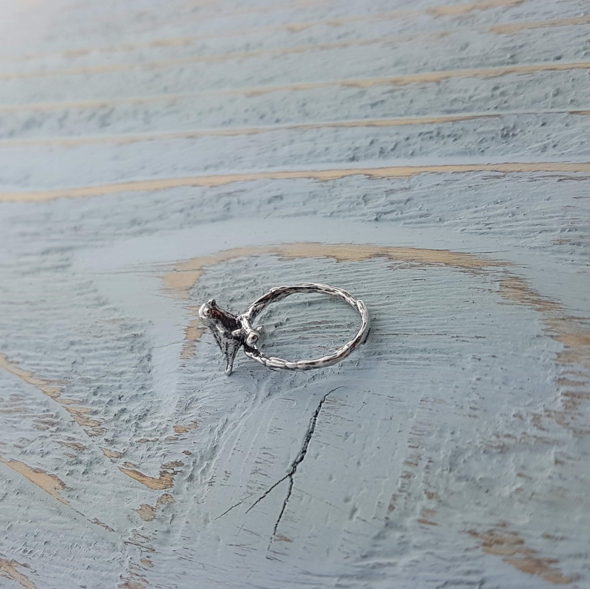 Sparrow and Twig Ring - Gwen Delicious Jewelry Designs