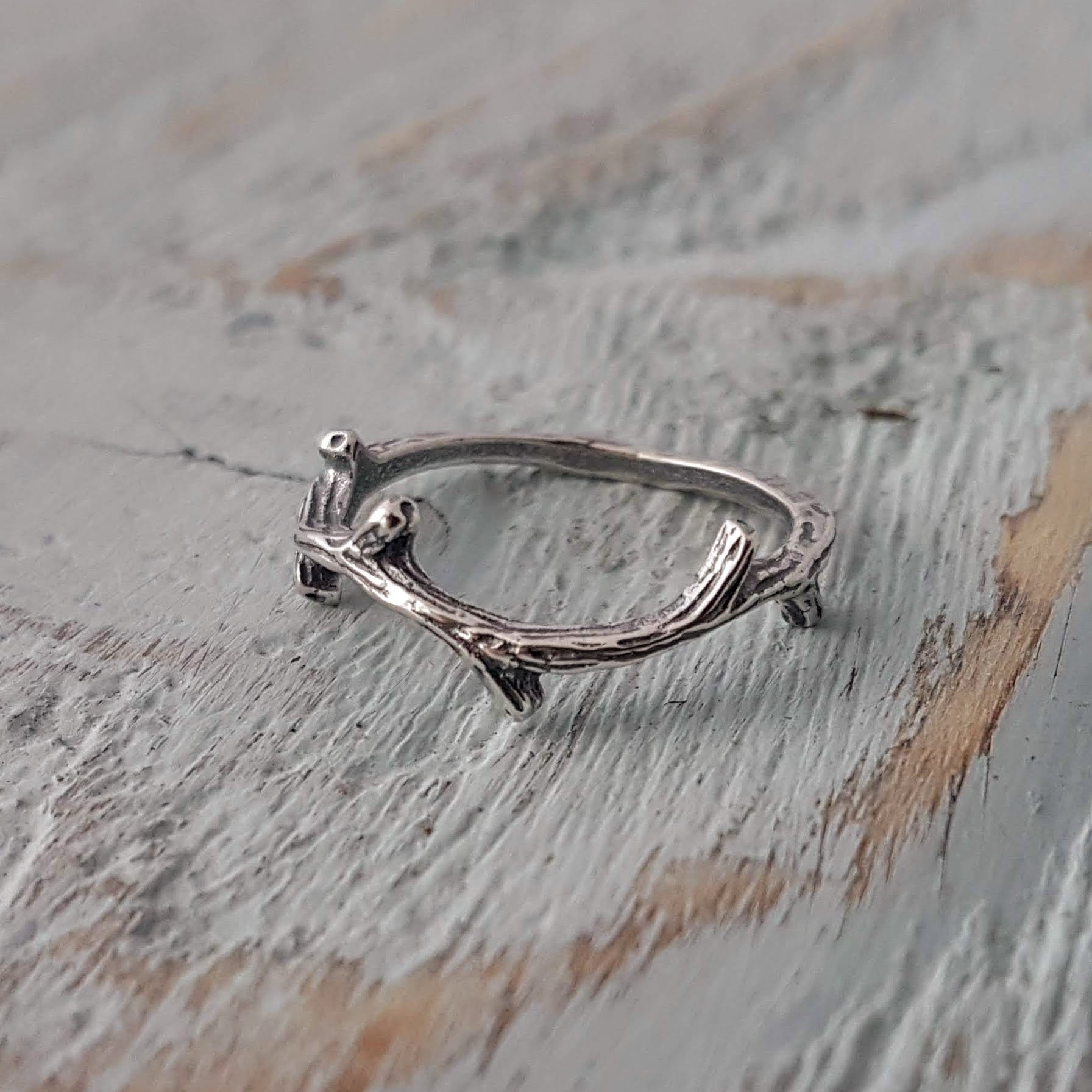 Twig Ring - Branch Ring - Crown of Thorns - Gwen Delicious Jewelry Designs