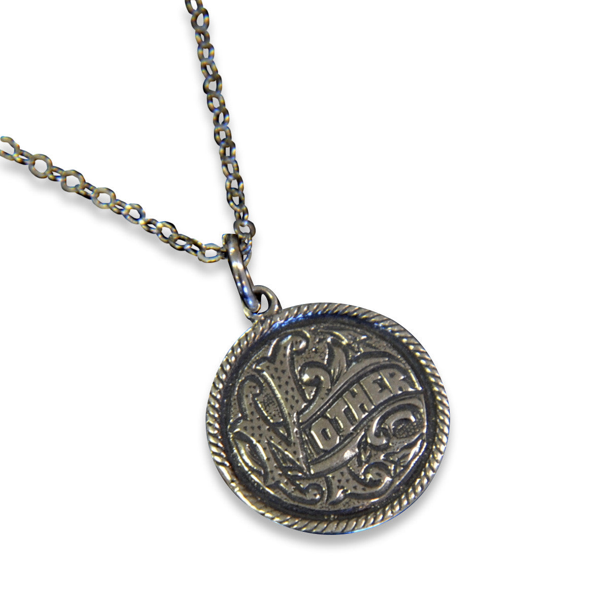 Silver Mother Love Token Necklace - Gwen Delicious Jewelry Designs