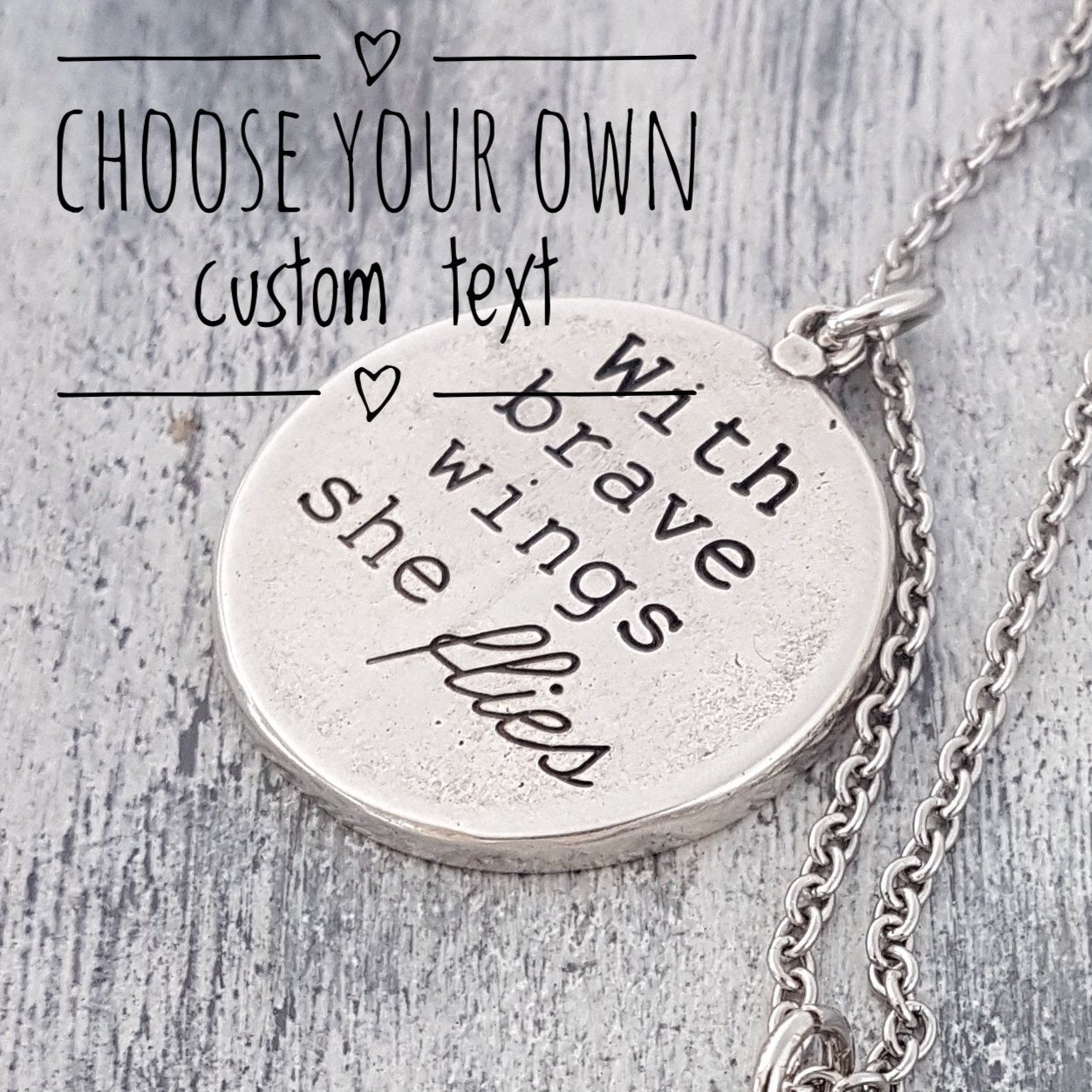 Personalized Necklace Custom Engraved Pendant - Name Necklace - Personalised Gift - Engraved Gift - Gift for Mom - Back to School Necklace - Gwen Delicious Jewelry Designs