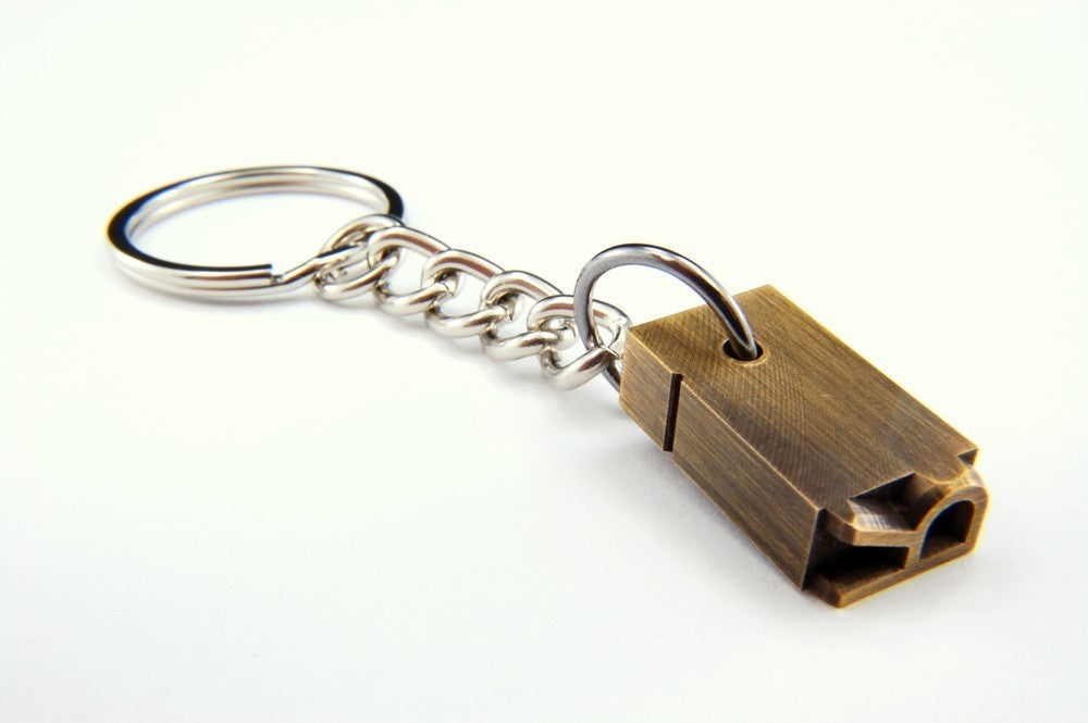 Brass Letterpress Keychain - Gwen Delicious Jewelry Designs