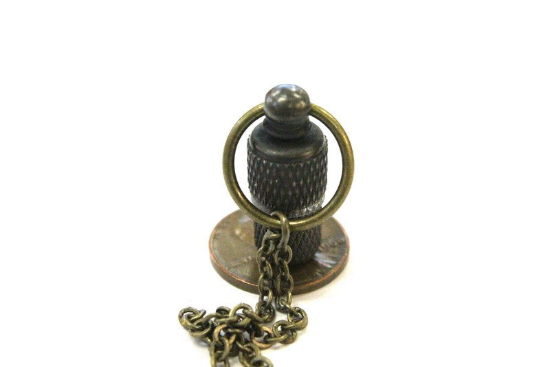 Secret Brass Love Note Necklace - Gwen Delicious Jewelry Designs