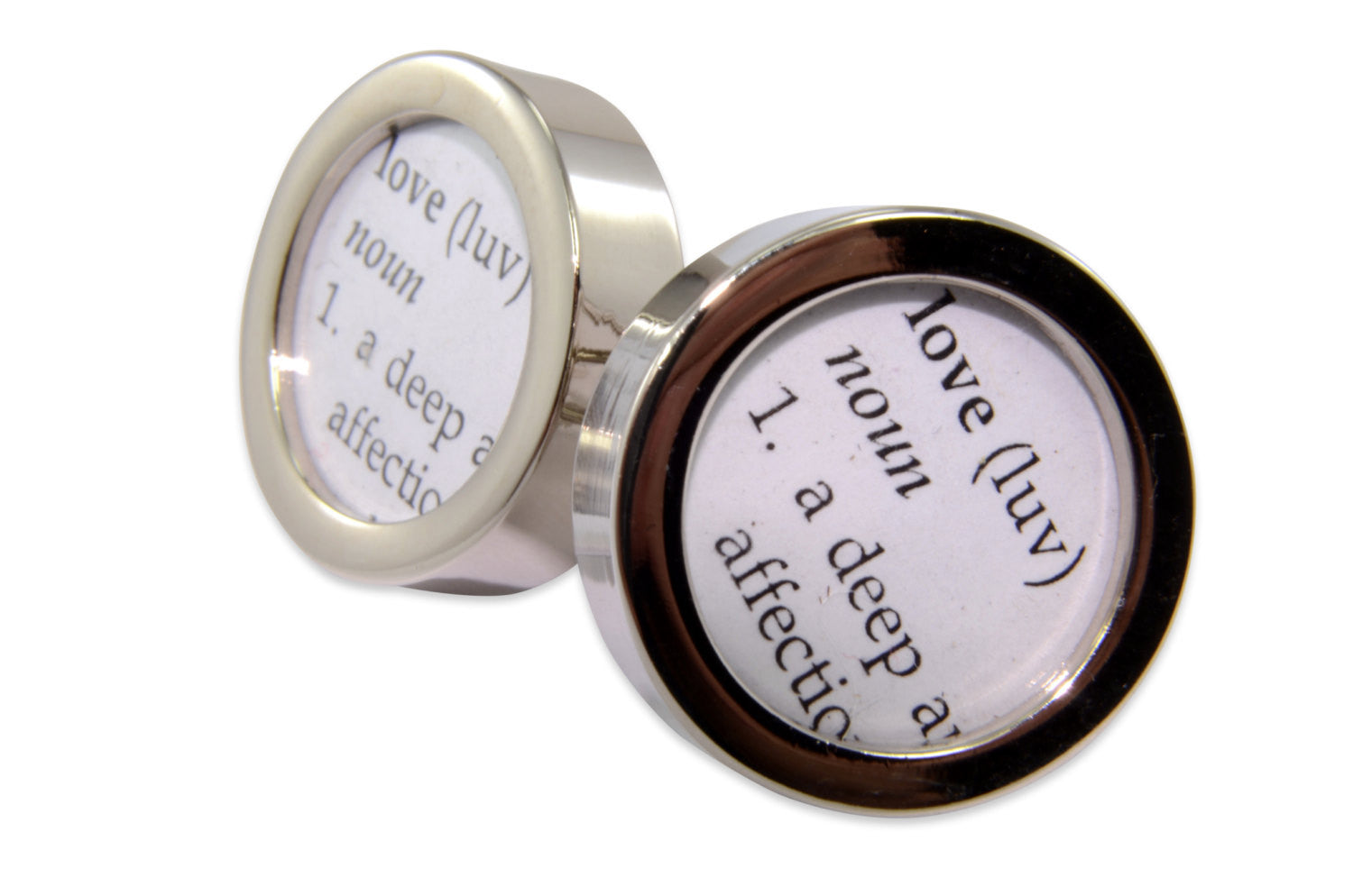 Dictionary Definition of LOVE Cuff links - Gwen Delicious Jewelry Designs