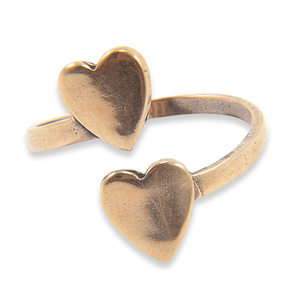 Double Heart Ring - Gwen Delicious Jewelry Designs
