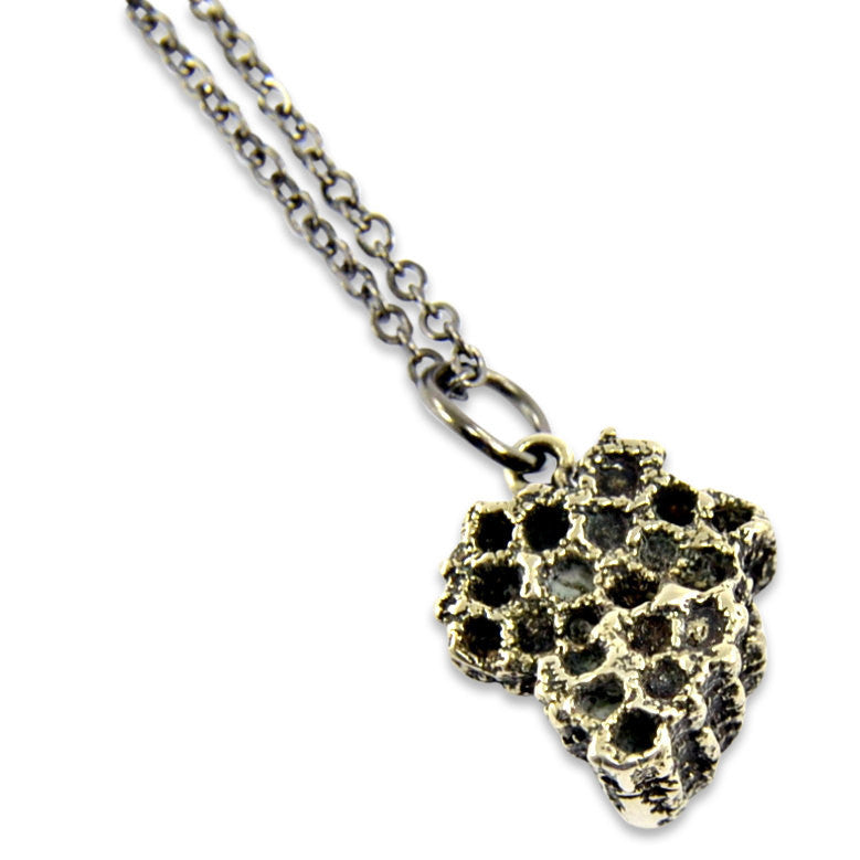 Honey Bee Comb Necklace - Gwen Delicious Jewelry Designs
